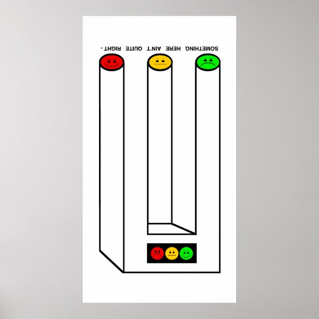 Affiches Moody Stoplight Blivet avec légende (Devant)