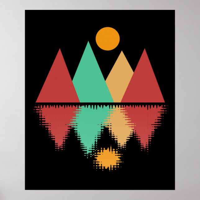 Affiches Moon Over Four Peaks #2 (Devant)
