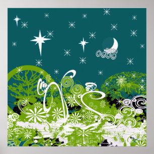 Affiches Moon Star Splat