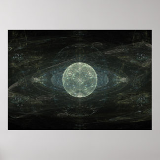 Affiches "Moon Station" Fractal Art