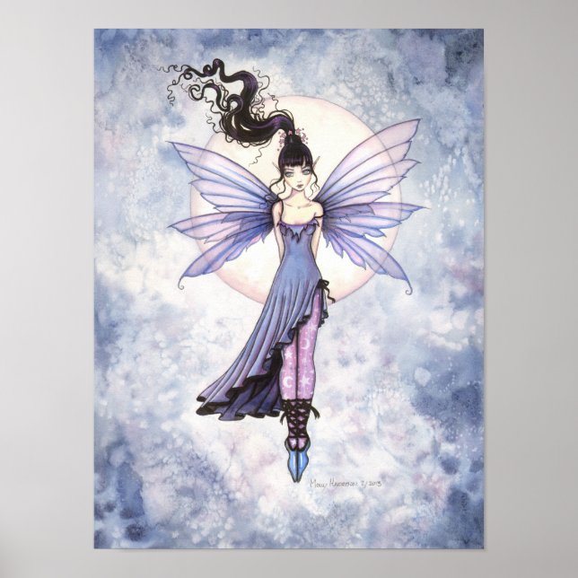 Affiches Moondance Fairy Imaginaire aquarelle Art (Devant)