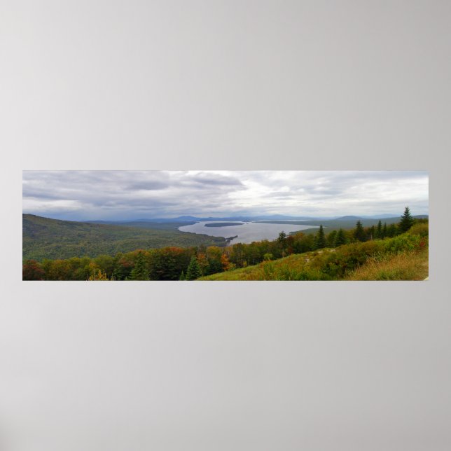 Affiches Mooselookmeguntic Lake Panorama, Maine (Devant)