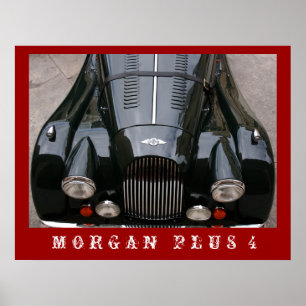 Affiches Morgan Plus 4 - Voiture classique