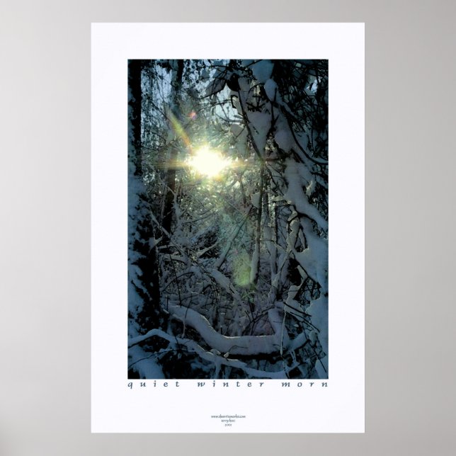 Affiches Morne d'hiver calme (Devant)