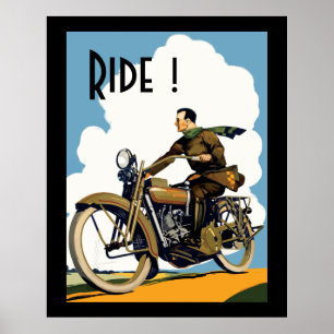 Affiches Mortorcycle vintage - tour !