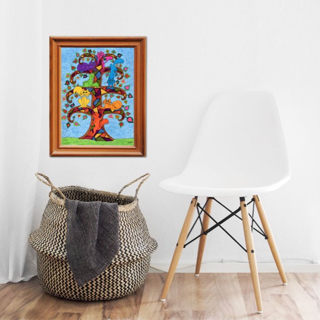 Affiches Mosaic Chat Tree of Life (Créateur téléchargé)