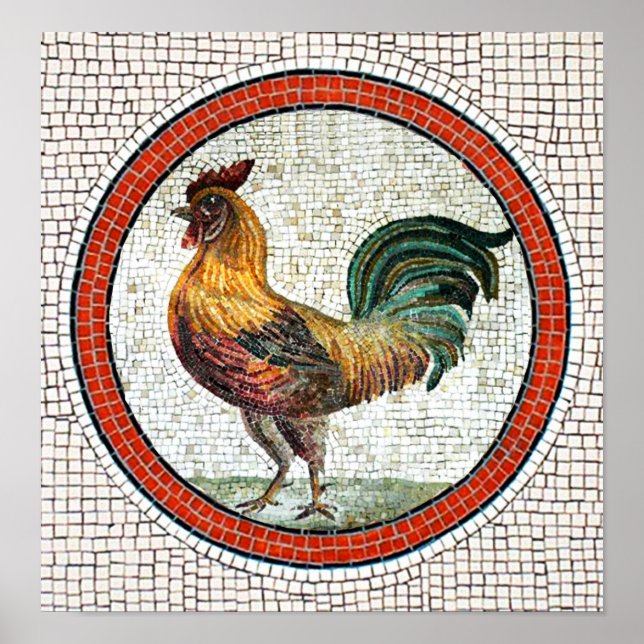 Affiches MOSAICS DE ROMAN Antique (Devant)