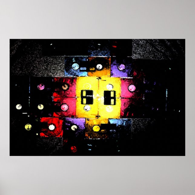 Affiches Mosaïque de disquette (Devant)