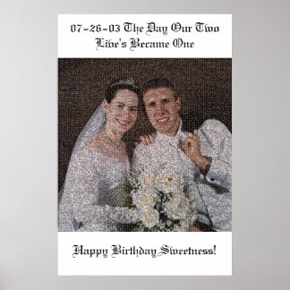 Affiches Mosaïque mariage