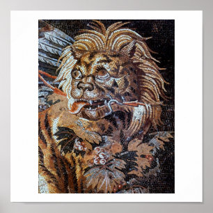 Affiches Mosaïques antiques vintages (Pompéi)