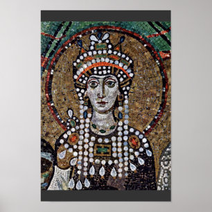 Affiches Mosaïques De Chor À San Vitale À Ravenne, Szene :