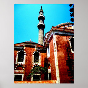 Affiches Mosque in Rhodes Print