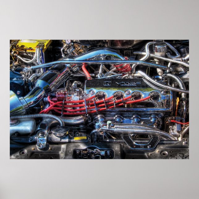 Affiches Moteur - Intestins de voiture (Devant)