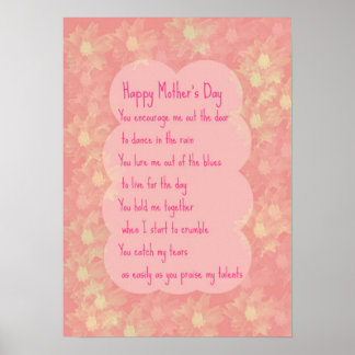 Affiches Mother's Day Original Poetry Print