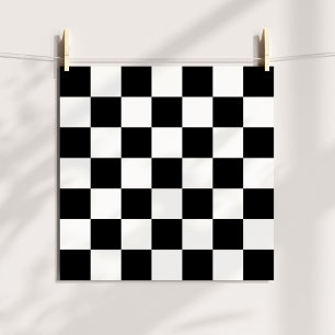 Affiches Motif à carreaux noir et blanc
