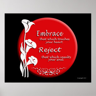 Affiches Motif asiatique Lever le soleil message d'inspirat