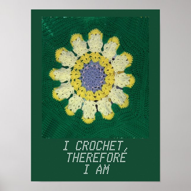 Affiches Motif Crochet - Daisy (Devant)