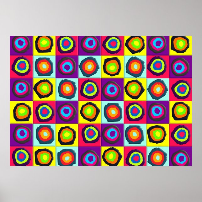 Affiches motif de cercles (Devant)