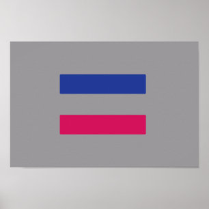 AFFICHES MOTIF DE FIERTE ANDROGYNE