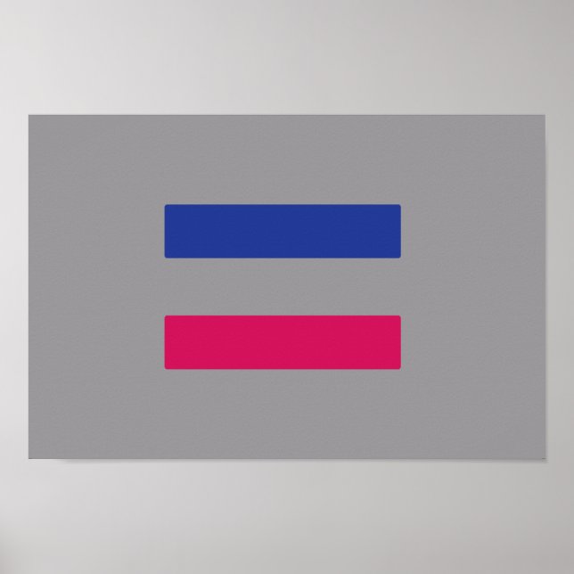 AFFICHES MOTIF DE FIERTE ANDROGYNE (Devant)