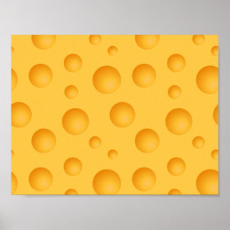 Affiches Motif de fromage jaune