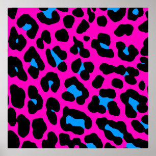 Affiches Motif de léopard du tigre 80s de Corey rétro