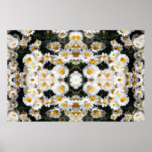 Affiches Motif de marguerites Kaleidoscope