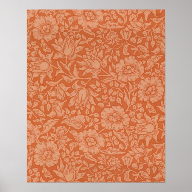 Affiches Motif de Mauve de William Morris : Fleur de Terrac (Devant)