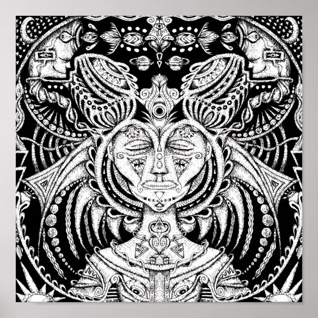 Affiches Motif de sommeil (Devant)