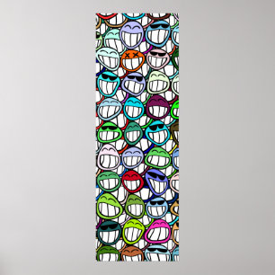 Affiches Motif de visages