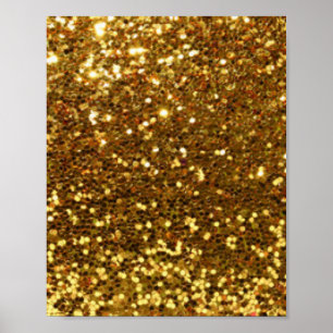 Affiches Motif d'impression Gold Glittery Diamants