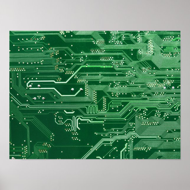 Affiches motif d'ordinateur de carte à circuit électronique (Devant)