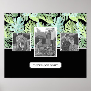 Affiches Motif floral de jungle   Photos et texte de famill
