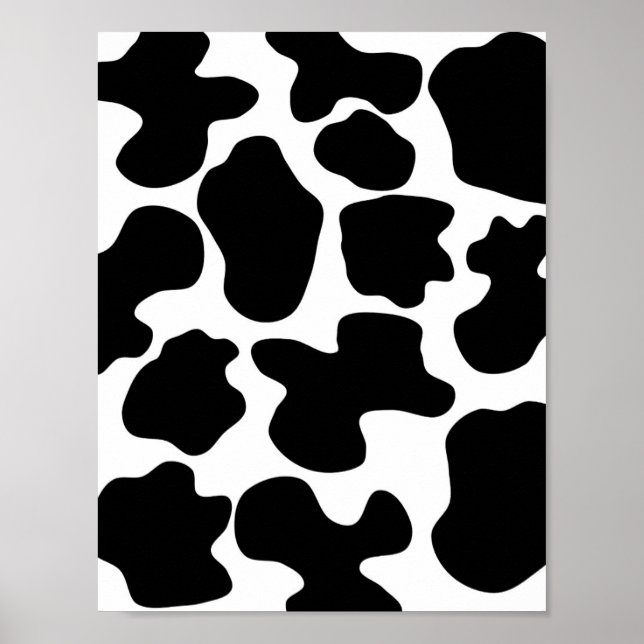Affiches Motif imprimé vache (Devant)
