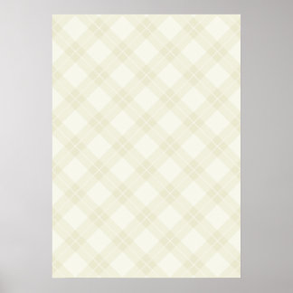 Affiches Motif Jacquard blanc