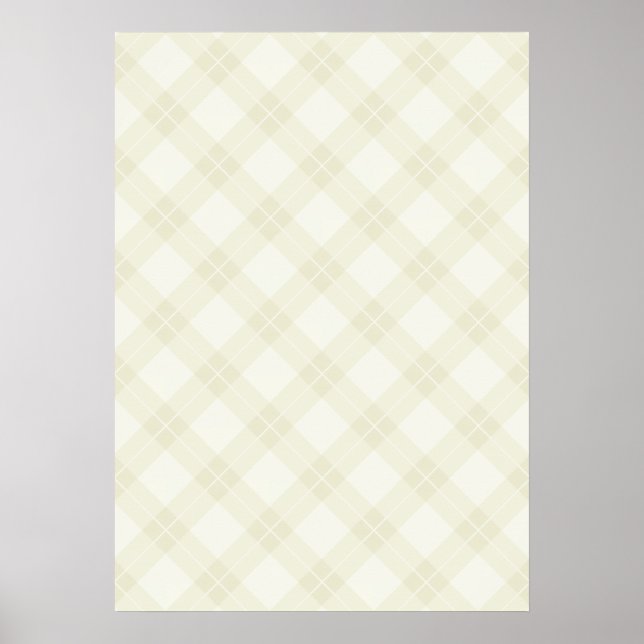 Affiches Motif Jacquard blanc (Devant)