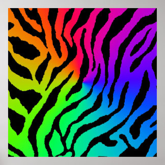 Affiches Motif Tigre Rétro Corey des années 80