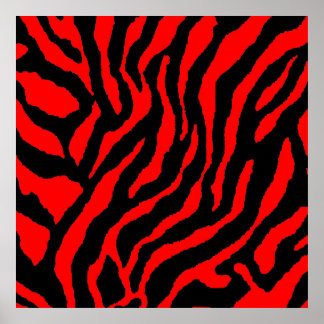 Affiches Motif Tigre Rétro Corey des Années 80