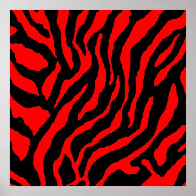Affiches Motif Tigre Rétro Corey des Années 80 (Devant)