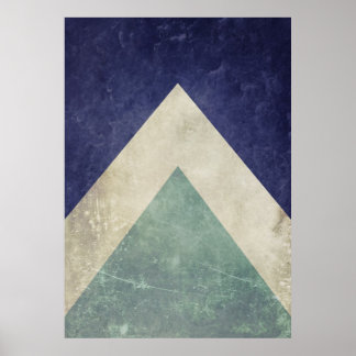 Affiches motif triangle vintage