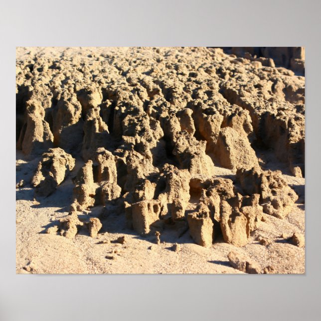 Affiches Motifs Dans Le Sable No 1 (Devant)