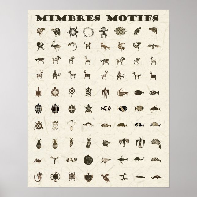 Affiches Motifs Mimbres (Devant)