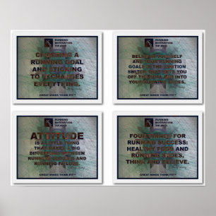 Affiches Motivation à exécuter : Collage 1 avec conseils 1