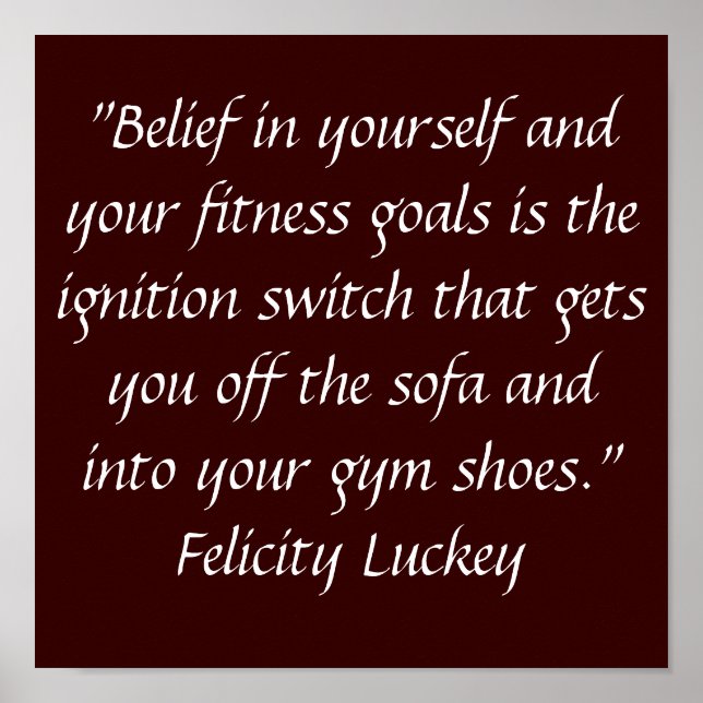 Affiches Motivation à l'exercice (Devant)