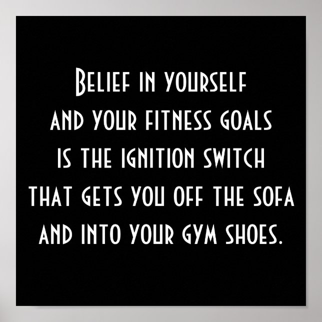 Affiches Motivation à l'exercice (Devant)