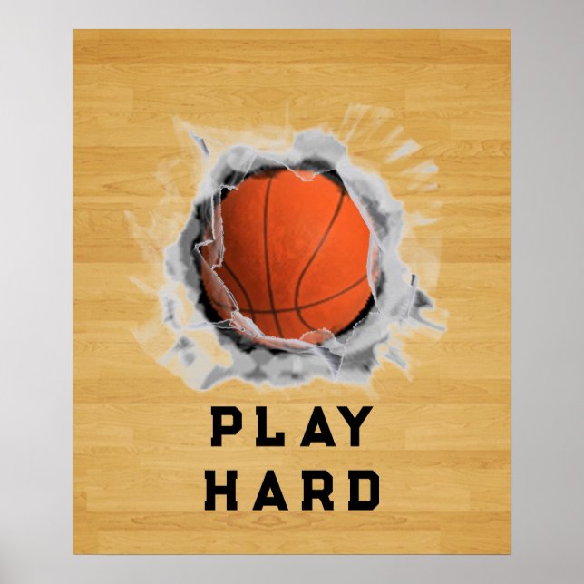 Affiches Motivation Basket-ball (Devant)
