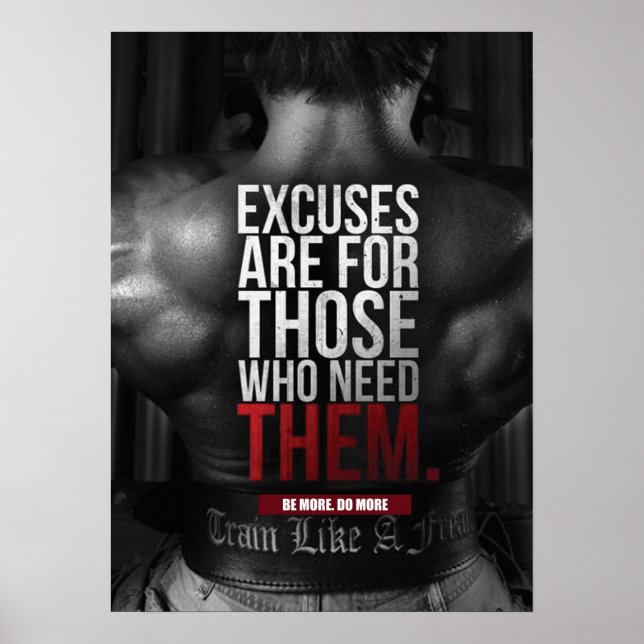 Affiches Motivation de l'entraînement (Devant)