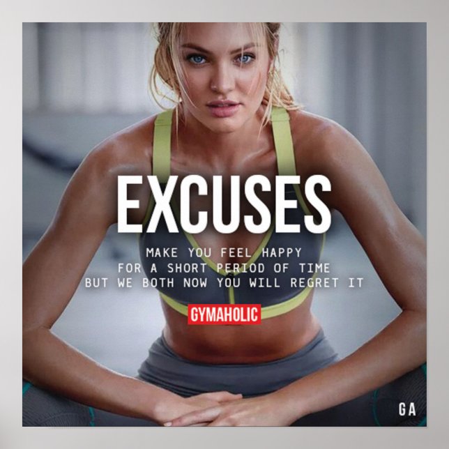 Affiches Motivation de l'entraînement (Devant)