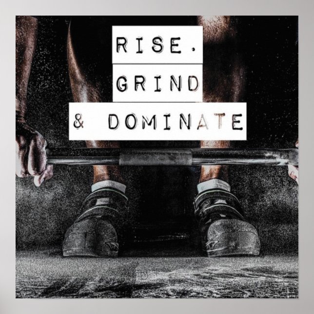 Affiches Motivation de l'entraînement (Devant)