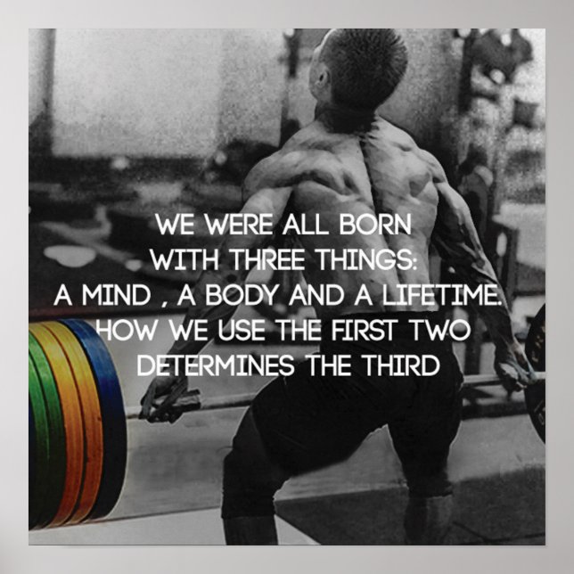 Affiches Motivation de l'entraînement (Devant)